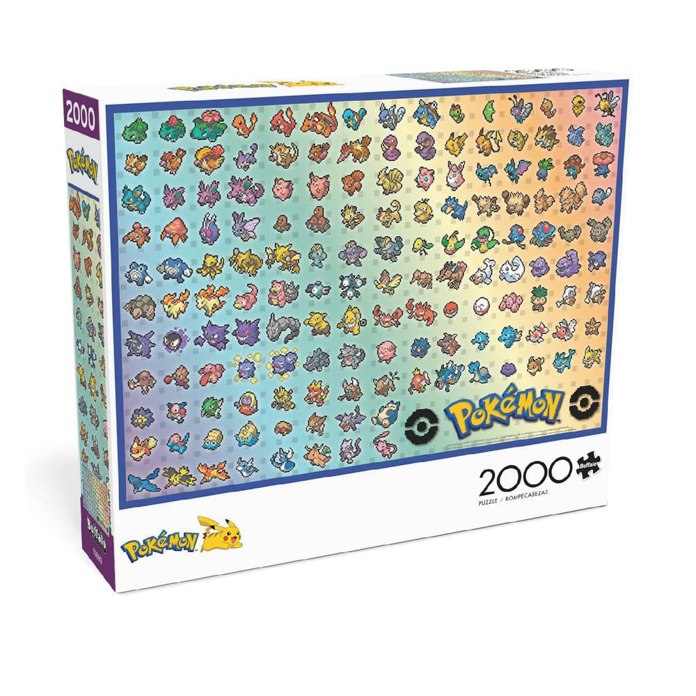 Pokemon Rompecabeza 2000 Piezas Pokedex Kanto Pixel CI-ROMPEDEXO1