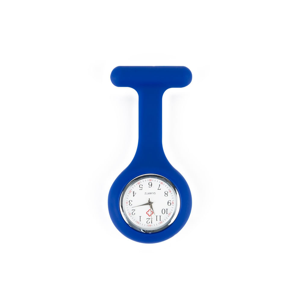 Reloj para Enfermera de Silicona Azul Marino con Pin Solapa
