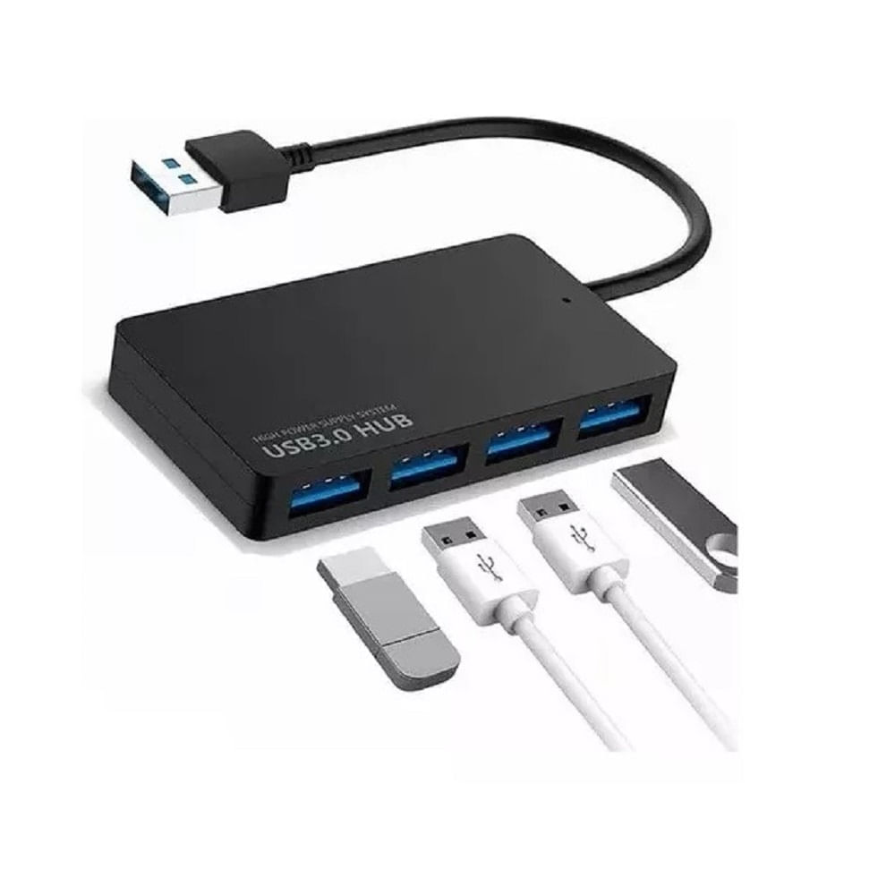 Adaptador de Alta Velocidad Usb 3,0, Expansor de 4 Puertos Externo