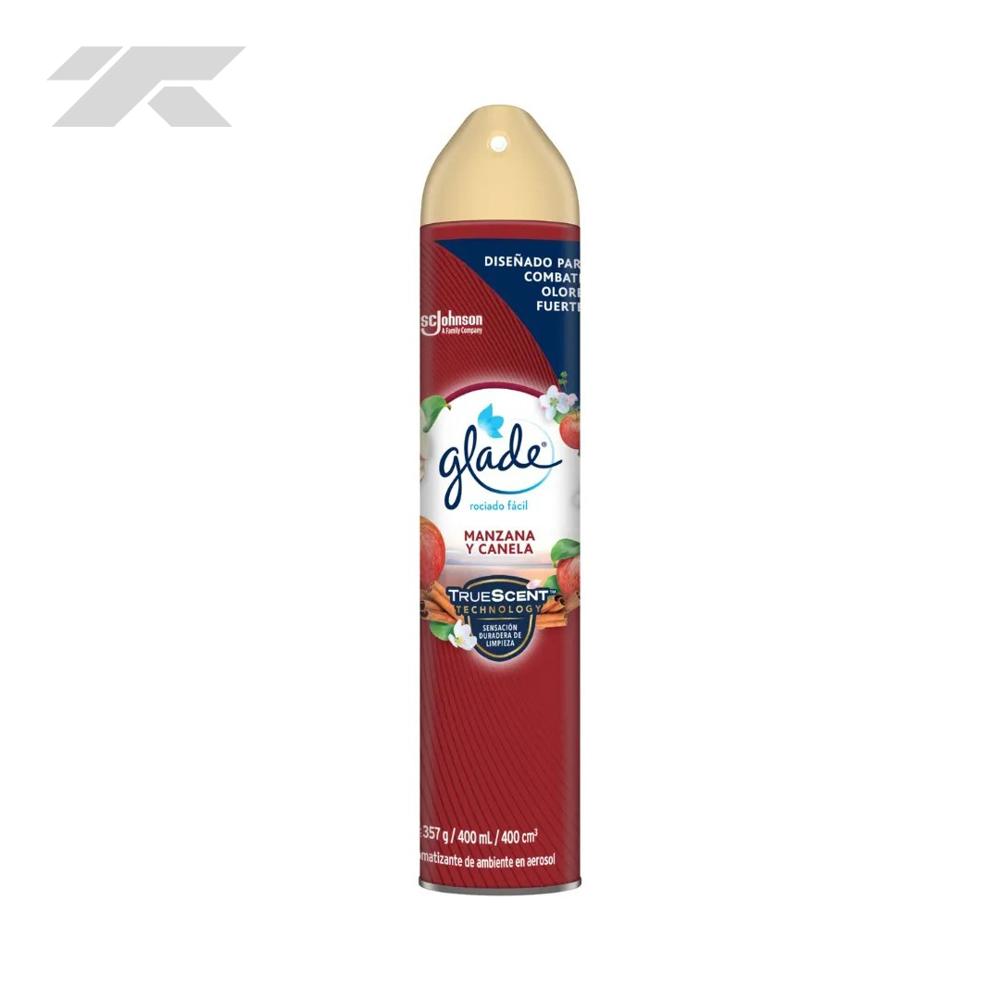 Ambientador Aerosol Glade 400ml Manzana Canela