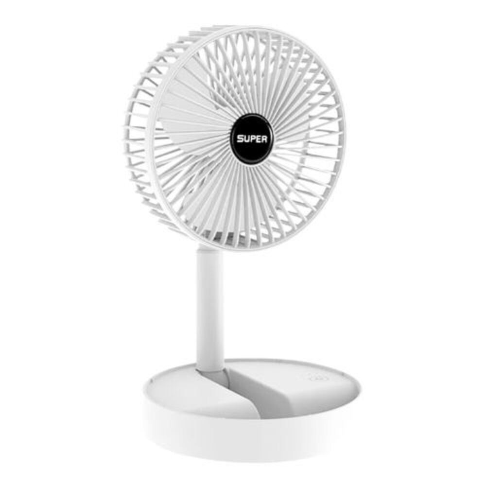 Ventilador de escritorio Portátil Recargable Blanco