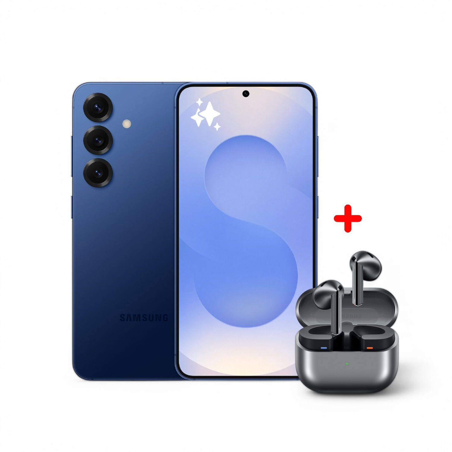 Celular Samsung Galaxy S25+ 256GB 6.7"" SM-S936BDBLLTP Navy + Galaxy Buds SM-R530NZAALTA Silver