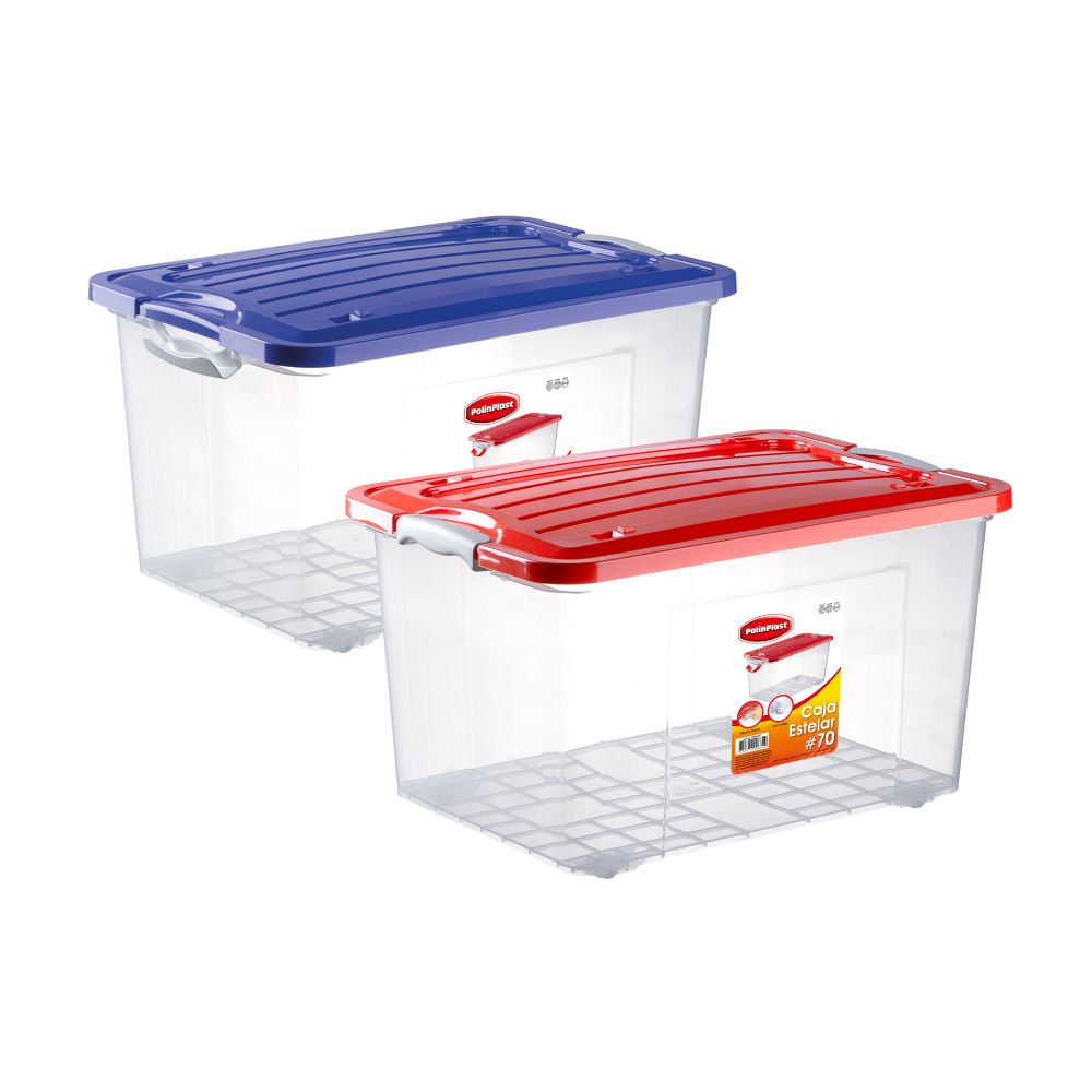 Caja Estelar N° 70 Transparente Polinplast - Color Aleatorio