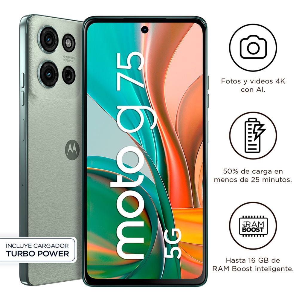 Celular Motorola G75 6.78"" 8GB RAM 256GB Verde