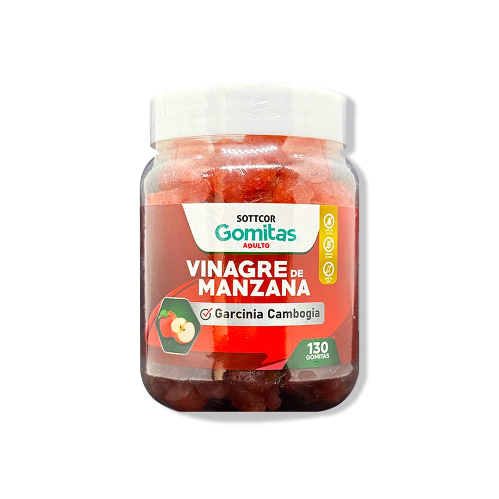 Gomitas Adultos Vinagre de Manzana Sottcor 130 Gomitas