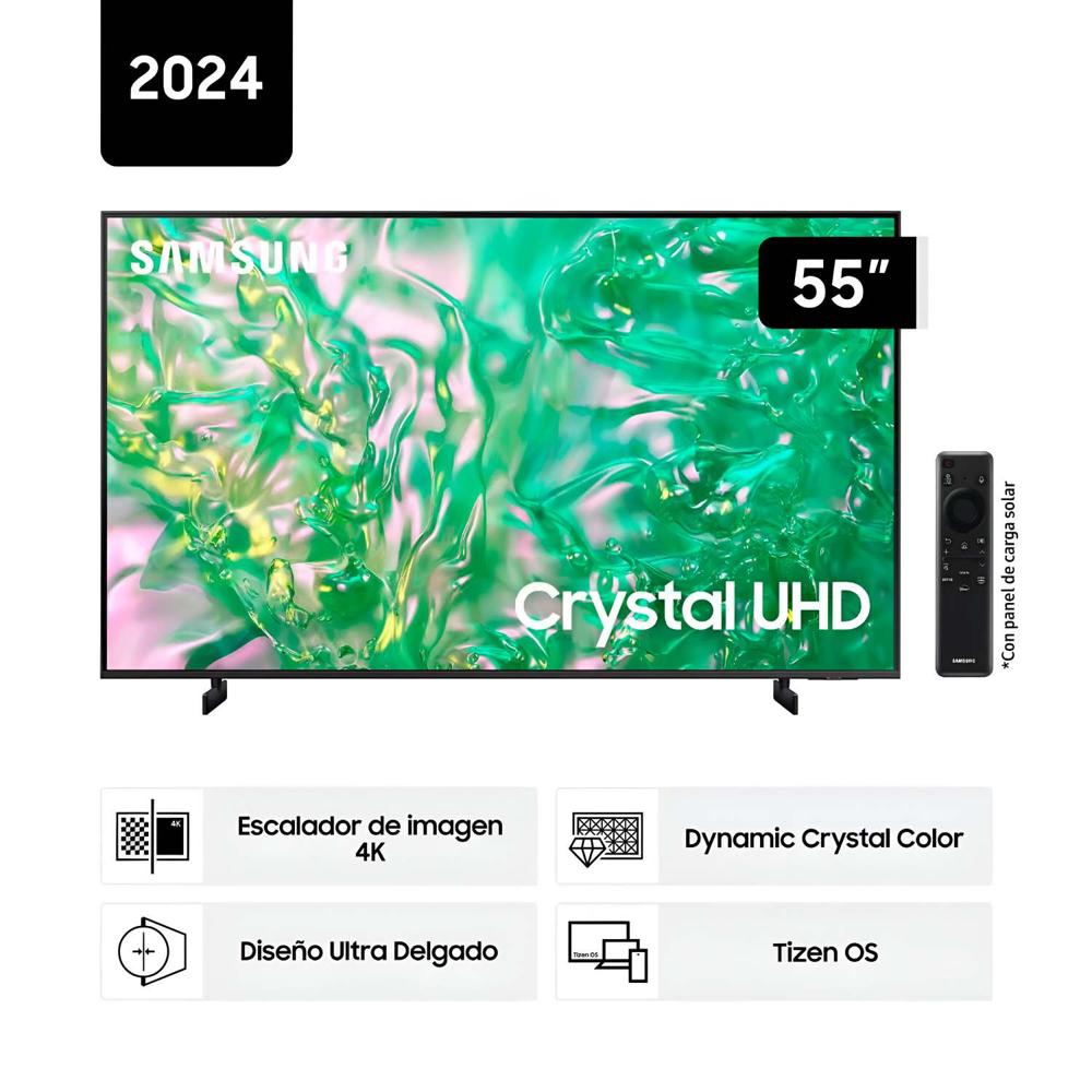 Televisor SAMSUNG 55 Crystal UHD 4K Tizen OS Smart TV 55DU8000
