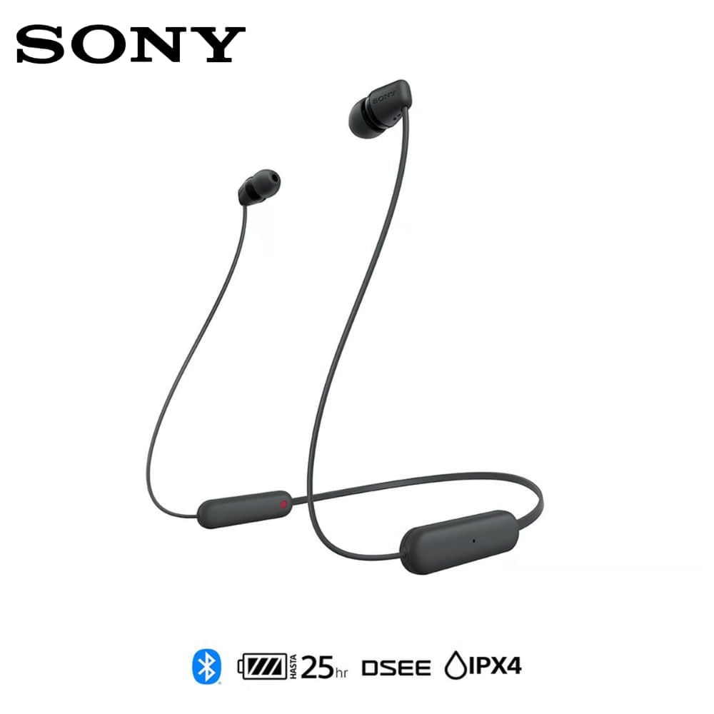 Audífono In Ear Bluetooth Sony WI-C100/BZ UC Negro