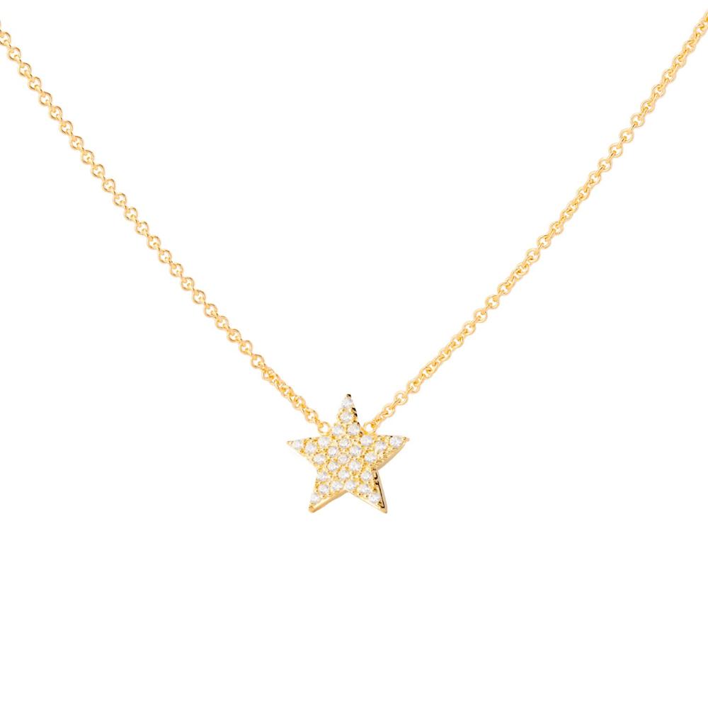 Collar Estrella Bañado en Oro 24K