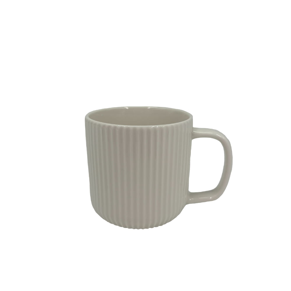 Set X4 Taza Embossed Blanco