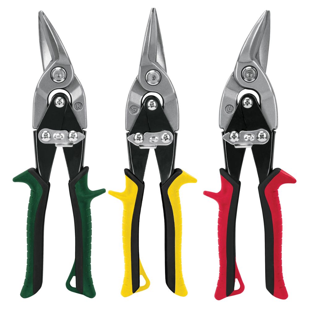 kit tijeras de aviación drywall corte derecho recto izquierdo