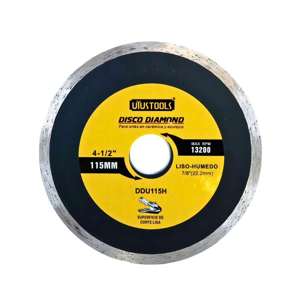 Disco Diamantado Continuo Liso-Húmedo corte Cerámico 4 1/2"
