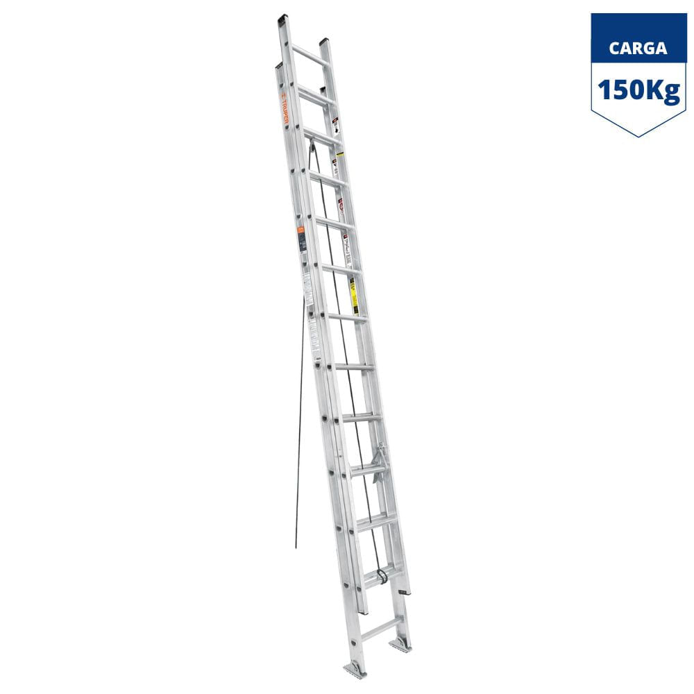 Escalera telescópica,  24 peldaños, Truper