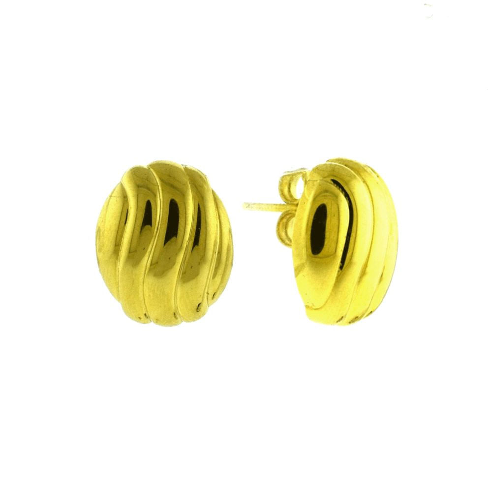 Aretes Bruna Bañado en Oro