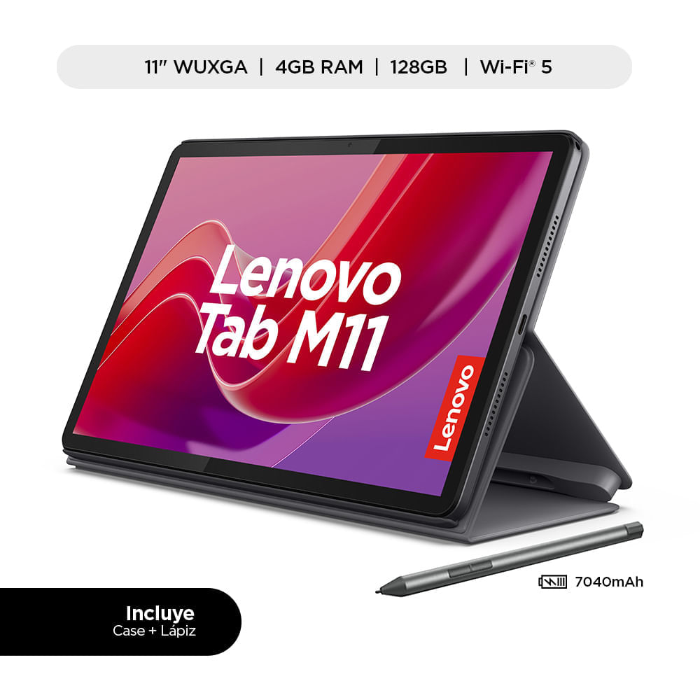 Tablet Lenovo TB330XU 4GB RAM 128GB (M11+Folio+Pen)Gris