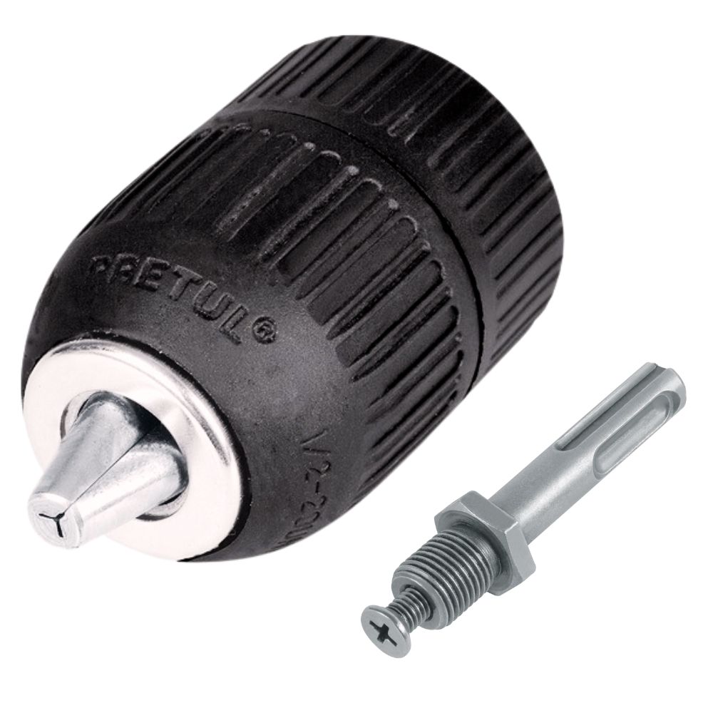 kit mandril broquero sin llave uso automático adaptador taladro SDS