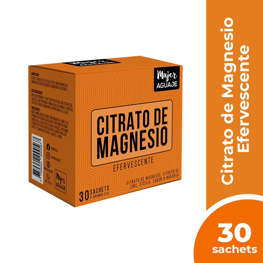 Citrato de Magnesio Mujer Aguaje Efervescente