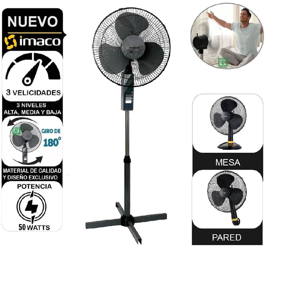 Ventilador 3 EN 1 IMACO FSM1650 Negro