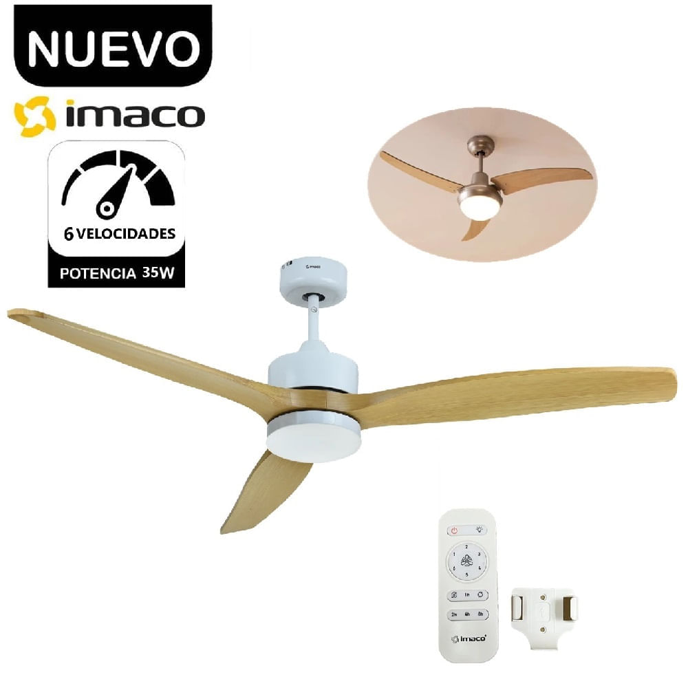 Ventilador de Techo Decorativo IMACO 52' Timer 8H CF5235DC