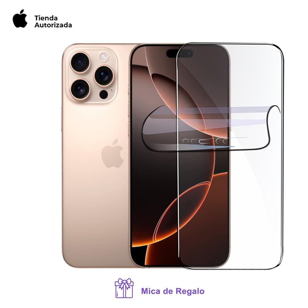 Apple Iphone 16 Pro Max 512Gb Apple Intelligence Esim Desert Titanium con Mica Hidrogel