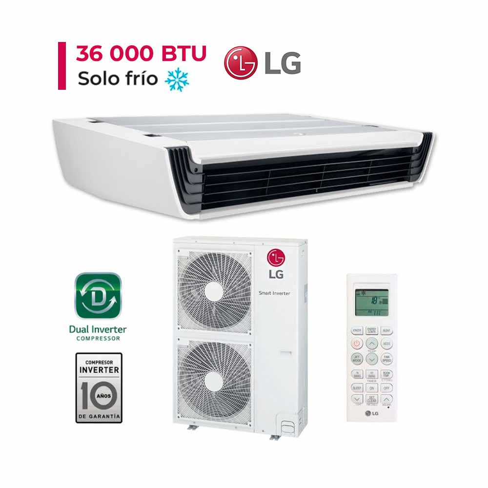 Aire Acondicionado LG Techo 36,000 BTU Dual Inverter Frío Solo