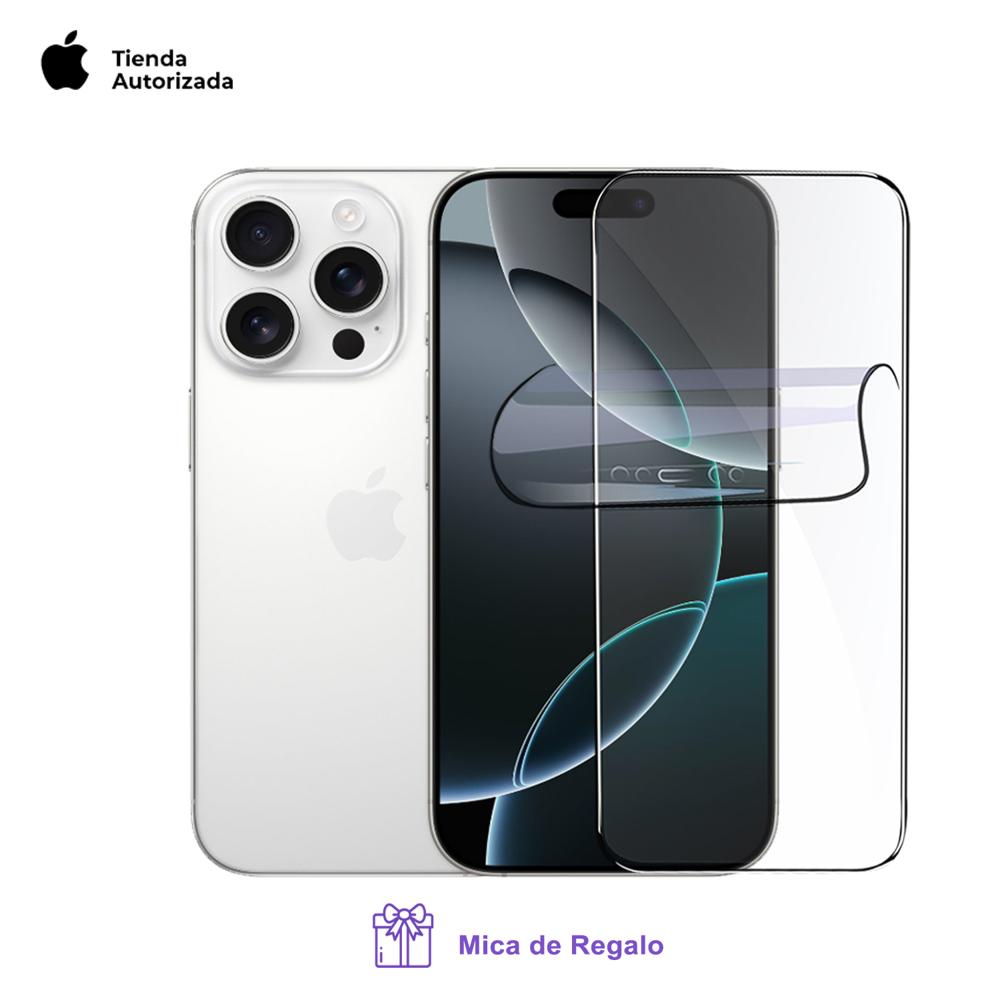 Apple Iphone 16 Pro 128Gb Apple Intelligence Esim White Titanium con Mica Hidrogel