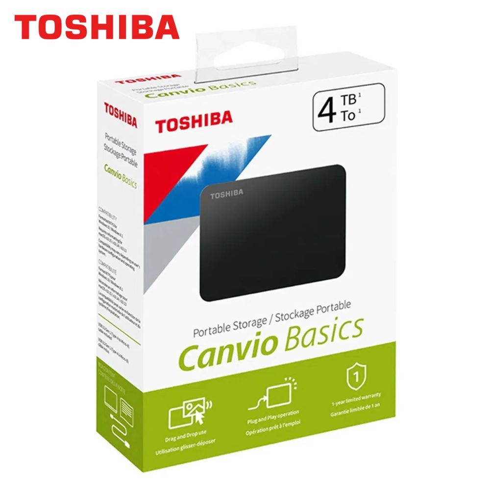 Disco Externo 4TB Canvio BASIC USB 3.0 TOSHIBA