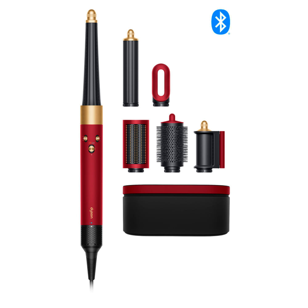 Moldeador multifunciones y secador Dyson Airwrap i.d.™ Liso+Ondulado (Red velvet/Gold)