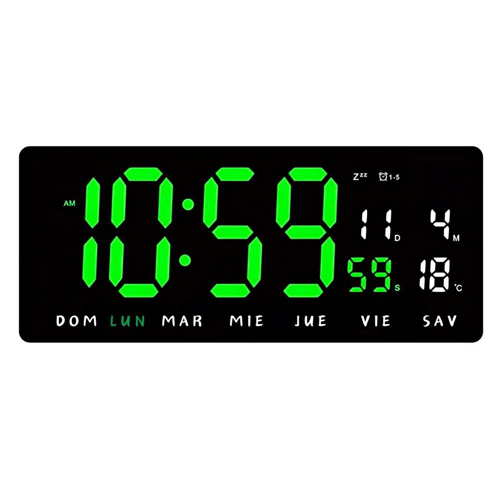 Reloj Led de Pared con Calendario