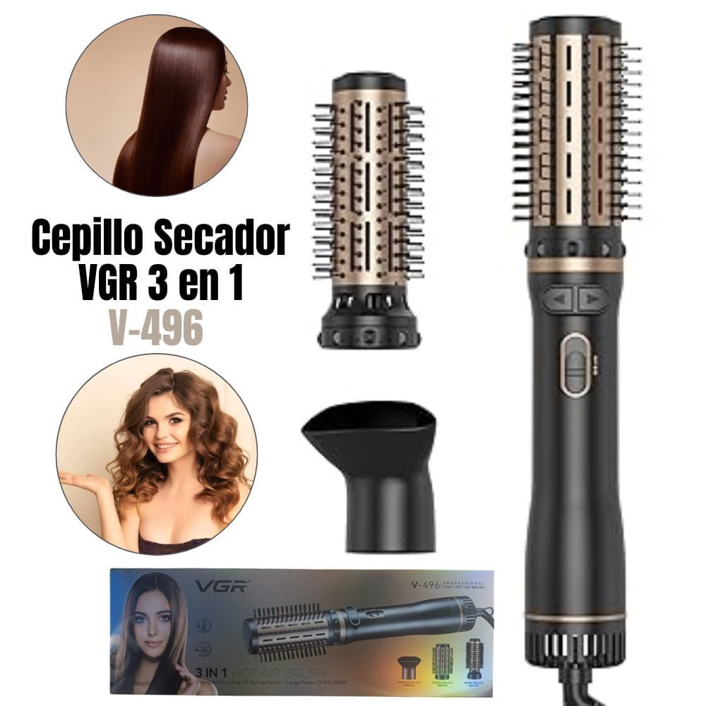 CEPILLO SECADOR VGR 3 EN 1 V-496