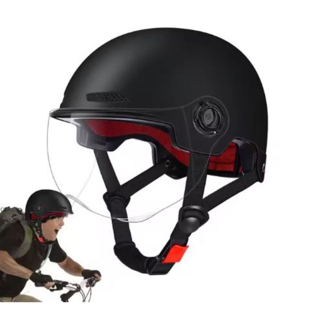 Casco de Deportes Negro Transparente