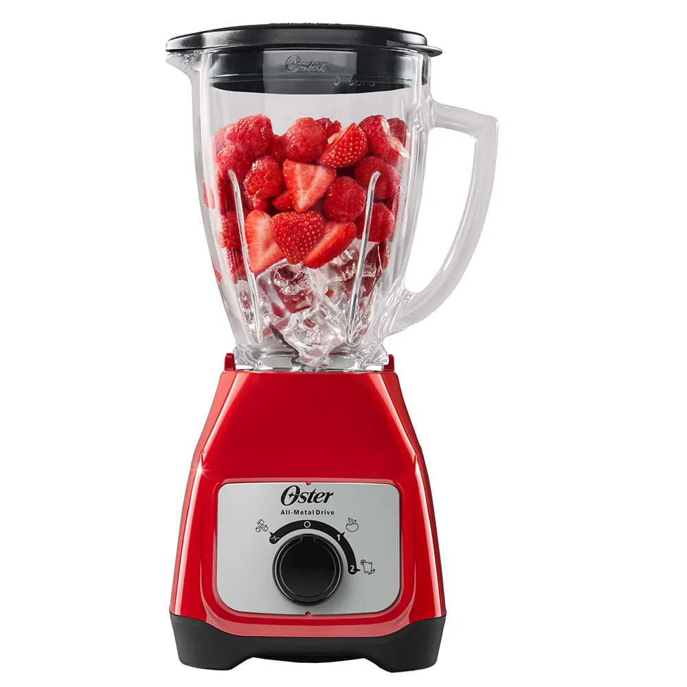 Licuadora Oster con vaso de vidrio y control de perilla BLSTKAGRRD