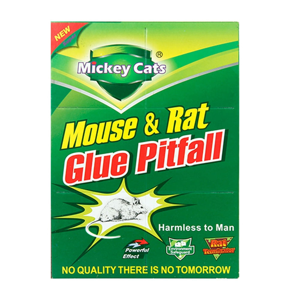 Trampa para Ratas Ratones Pericotes Pegamento Adhesivo X 5 Und Verde