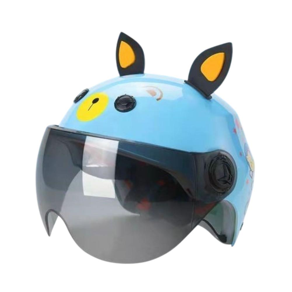 Casco con Visor Infantil Celeste