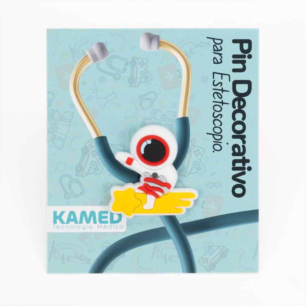 Pin Decorativo para Estetoscopio KAMED Modelo Astronauta