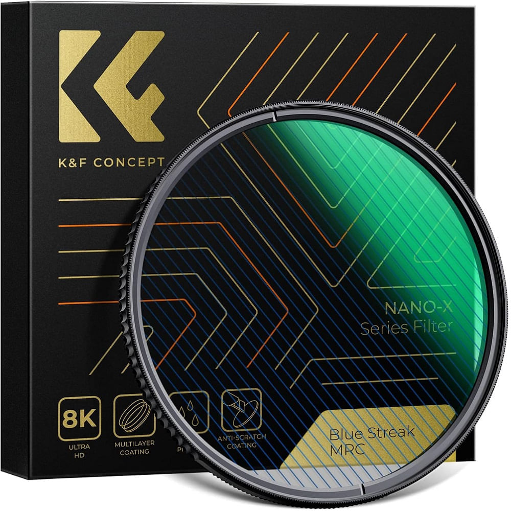 Filtro KYF Concept Blue Streak - Efecto de Rayas Azules 55mm