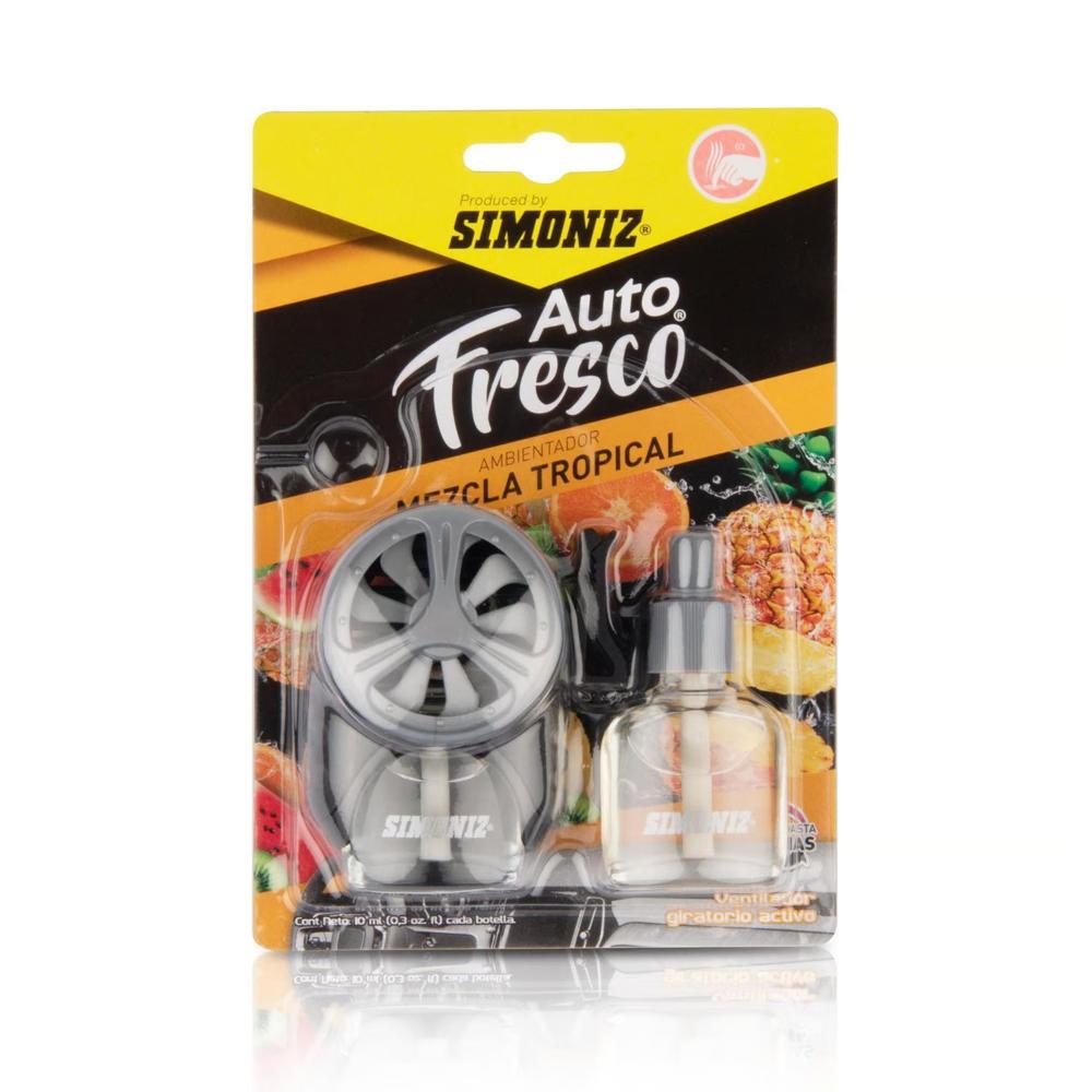 Ambientador Auto Fresco Simoniz 10ml Mescla Tropical Con Repuesto