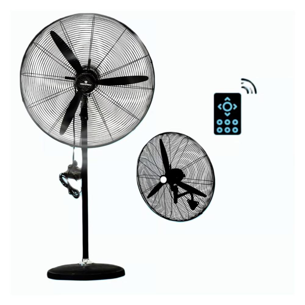 Ventilador Industrial 2en1 30 Pulgadas 300W control marca RBC IGS-75R