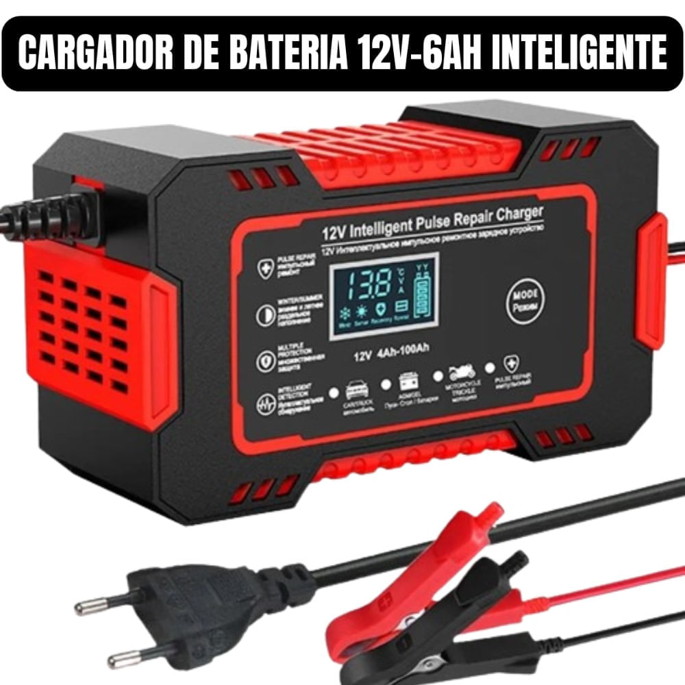 Cargador de Batería para Autos y Motos