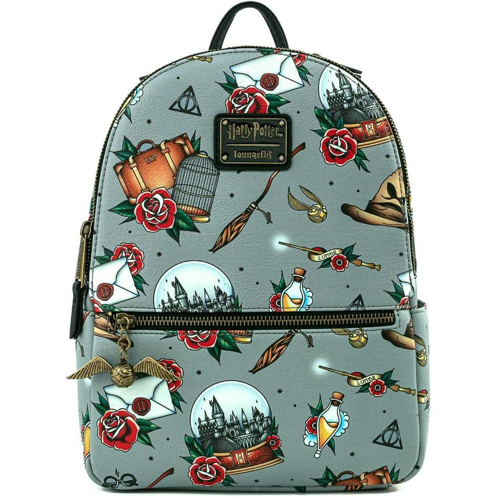 Bolso Loungefly Harry Potter Tattoo con correas ajustables para mujer