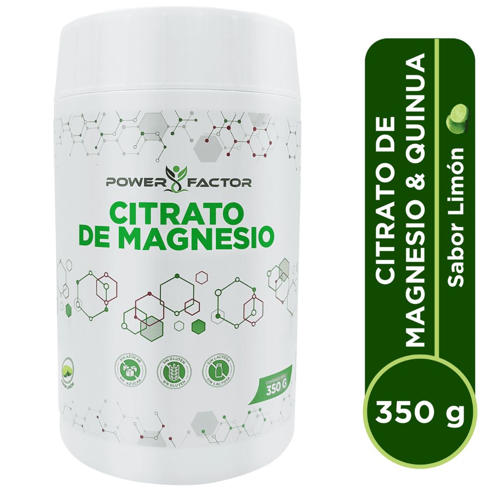 SUPLEMENTO POWER FACTOR CITRATO DE MAGNESIO FRASCO 350 G