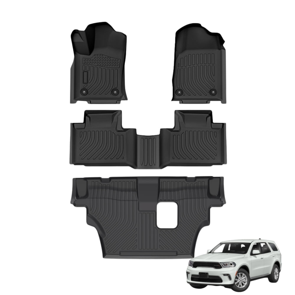 Piso de Auto 5D Para DODGE DURANGO 2011-2023 3 FILAS -Protección Total para el Interior del Vehículo
