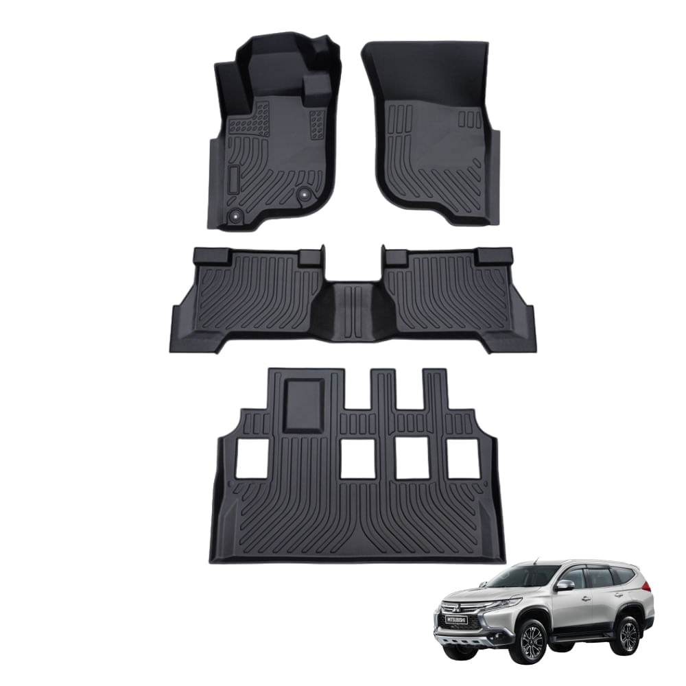 Piso de Auto 5D Para MITSUBISHI MONTERO SPORT 2015-2024 -Protección Total para interior del Vehículo