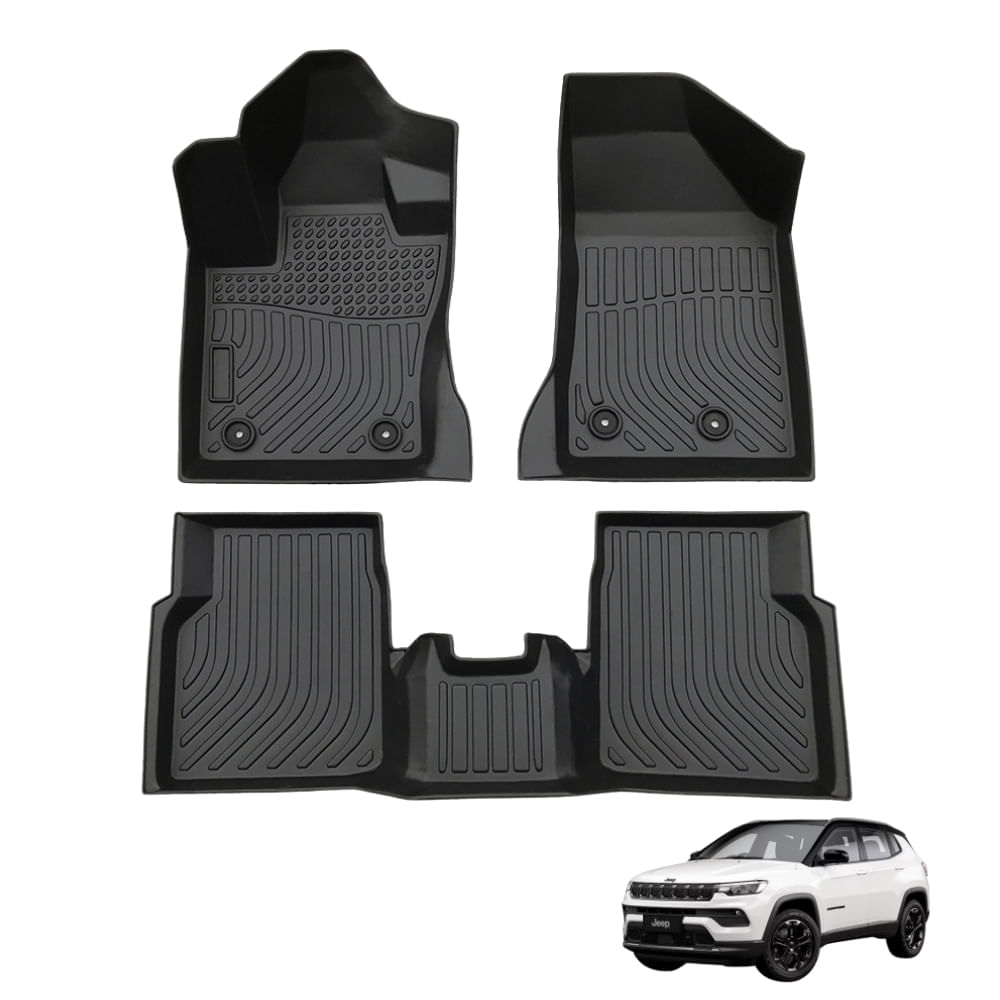 Piso de Auto 5D Para JEEP COMPASS 2017-2024 -Protección Total para el Interior del Vehículo