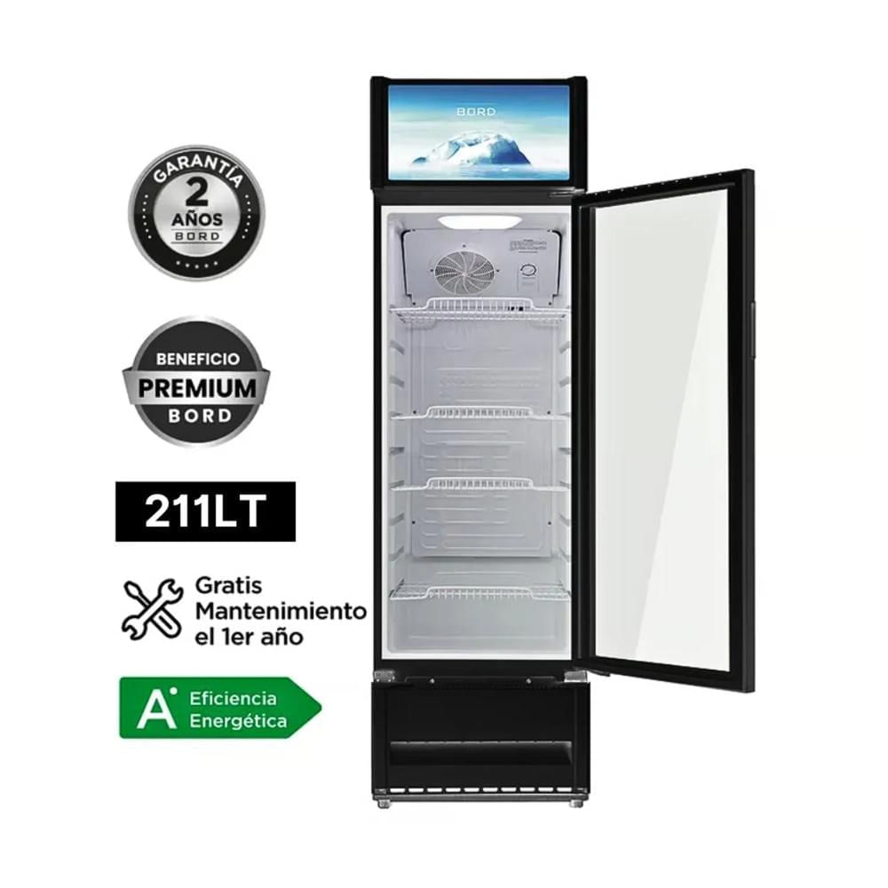 Vitrina Exhibidora Bord Vertical 211LT EX211-M Blanco