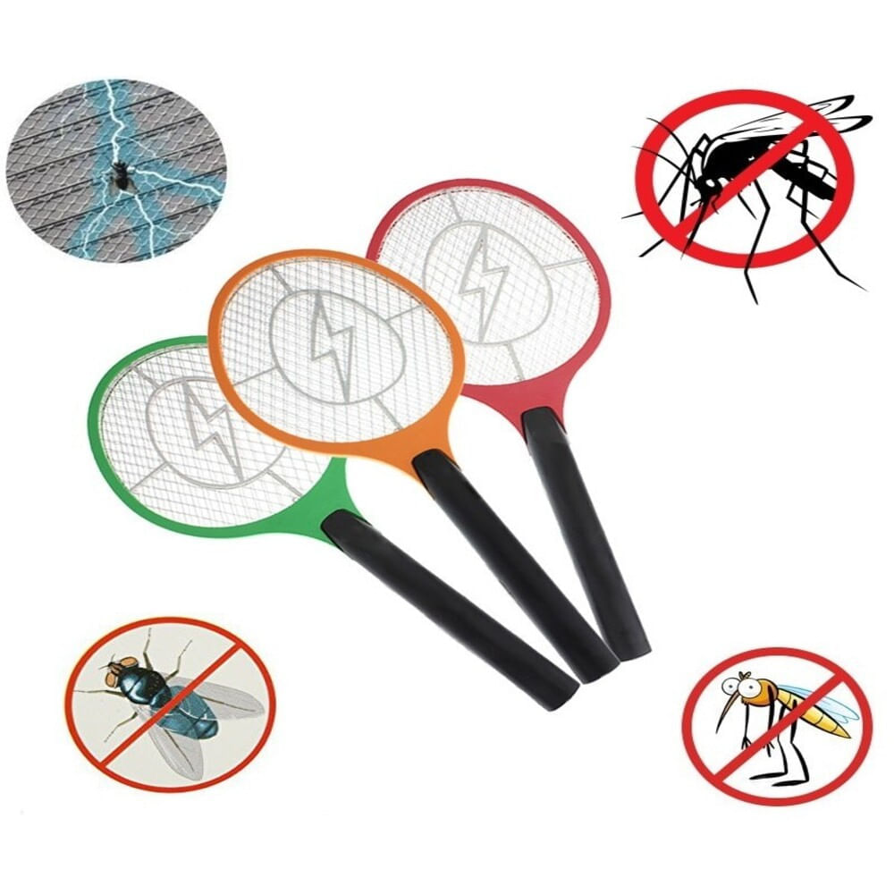 Raqueta Mata Zancudos, Moscas, Mosquitos a Pilas