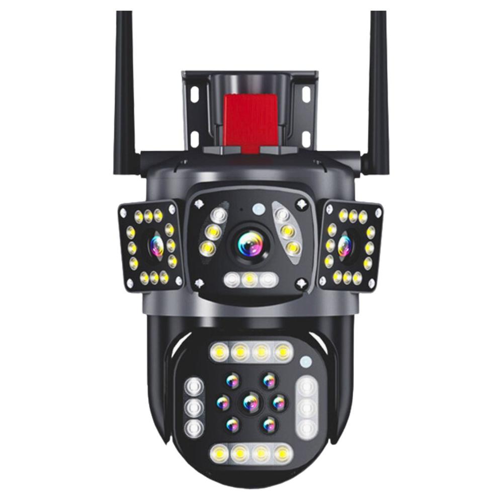 Cámara de Seguridad Wifi Triple Lente SEISA Full HD 360º Zoom y Sirena IPC-SY10