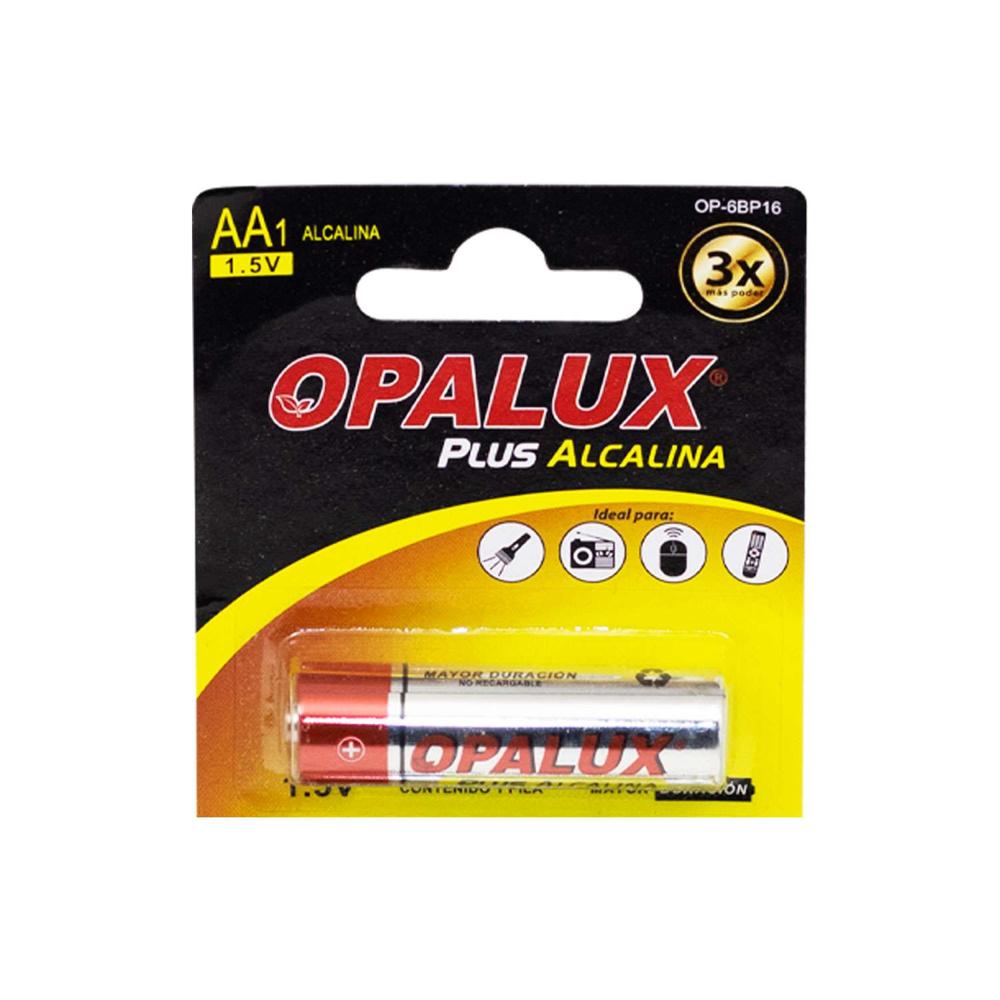 Pila Alcalina AA Plus 1.5V Set x 6 OP-6BP16 OPALUX