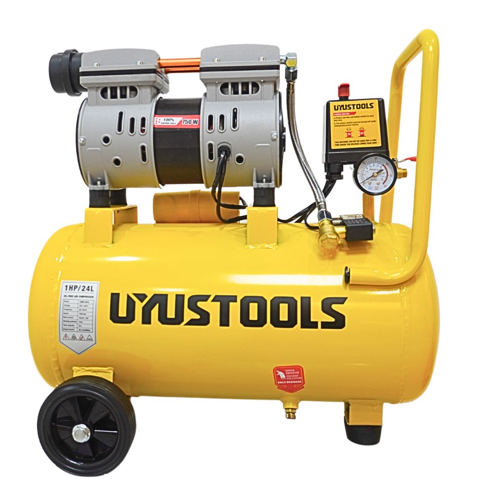 Compresora silenciosa Compresora de aire 24L-750W UYUSTOOLS
