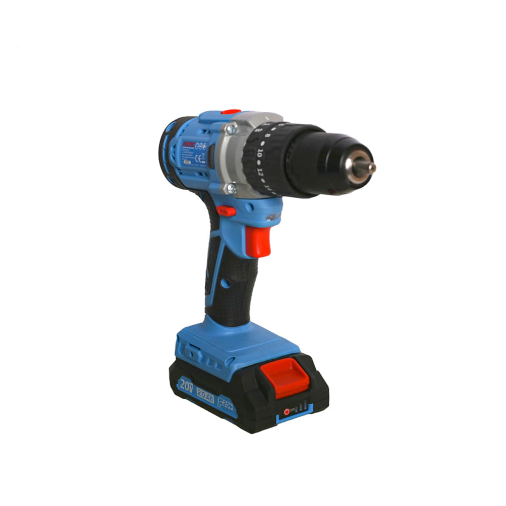 Taladro Percutor y Atornillador Inalámbrico 20V y Accesorios