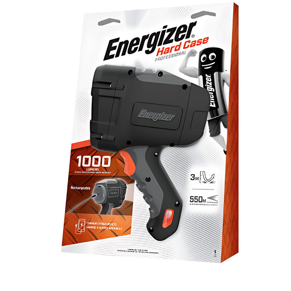 Linterna Recargable Hard Case Energezer1000 lumens